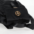 VERSACE Backpack Nylon Black Gold Auth 118734A-6