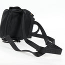 VERSACE Backpack Nylon Black Gold Auth 118734V-8