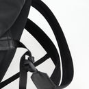 VERSACE Backpack Leather Black Gold Auth 118735M-14