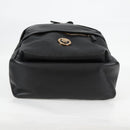 VERSACE Backpack Leather Black Gold Auth 118735M-5