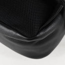 VERSACE Backpack Leather Black Gold Auth 118735M-18