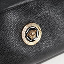 VERSACE Backpack Leather Black Gold Auth 118735M-20