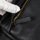 VERSACE Backpack Leather Black Gold Auth 118735M-21