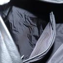 VERSACE Backpack Leather Black Gold Auth 118735M-26