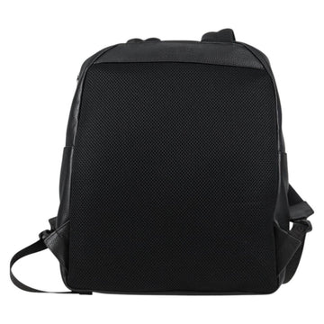 VERSACE Backpack Leather Black Gold Auth 118735M - 0