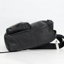 VERSACE Backpack Leather Black Gold Auth 118735M-4