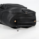 VERSACE Backpack Leather Black Gold Auth 118735M-6