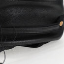 VERSACE Backpack Leather Black Gold Auth 118735M-7