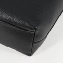 VERSACE Tote Bag Leather 2way Black Gold Auth 118738A-12