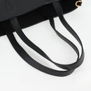 VERSACE Tote Bag Leather 2way Black Gold Auth 118738A-7