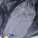 VERSACE Tote Bag Leather 2way Black Gold Auth 118741A-16