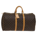 LOUIS VUITTON Monogram Keepall 55 Boston Bag M41424 LV Auth 118742V-1