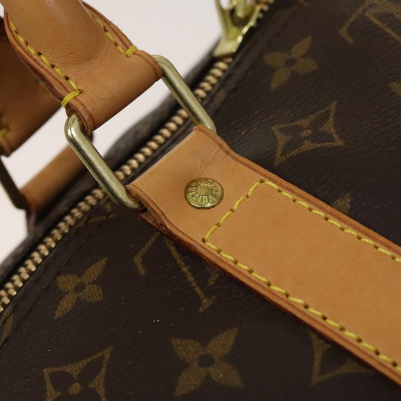 LOUIS VUITTON Monogram Keepall 55 Boston Bag M41424 LV Auth 118742V