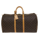 LOUIS VUITTON Monogram Keepall 55 Boston Bag M41424 LV Auth 118742V-13