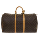 LOUIS VUITTON Monogram Keepall 55 Boston Bag M41424 LV Auth 118742V-2