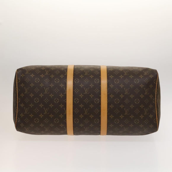LOUIS VUITTON Monogram Keepall 55 Boston Bag M41424 LV Auth 118742V