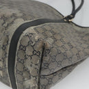 GUCCI GG Crystal Tote Bag Coated Canvas Navy Gold 197953 Auth 118745-15