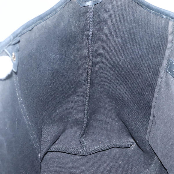 GUCCI GG Crystal Tote Bag Coated Canvas Navy Gold 197953 Auth 118745