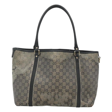 GUCCI GG Crystal Tote Bag Coated Canvas Navy Gold 197953 Auth 118745 - 0