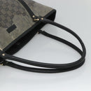 GUCCI GG Crystal Tote Bag Coated Canvas Navy Gold 197953 Auth 118745-7