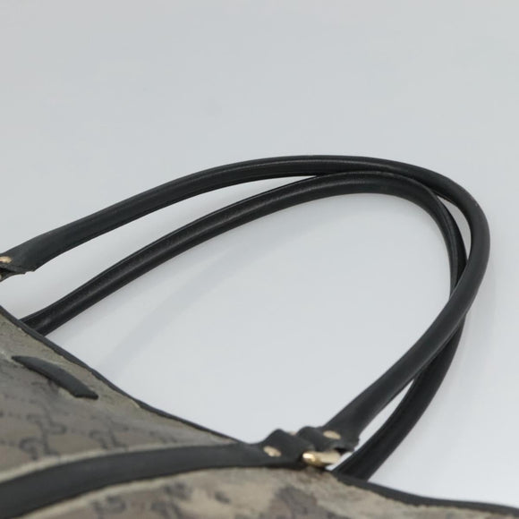 GUCCI GG Crystal Tote Bag Coated Canvas Navy Gold 197953 Auth 118745