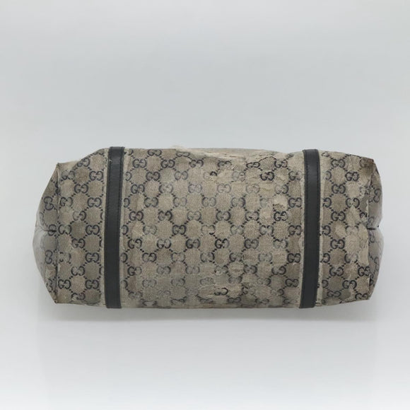 GUCCI GG Crystal Tote Bag Coated Canvas Navy Gold 197953 Auth 118745