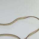 BURBERRY Nova Check Blue Label Shoulder Bag Canvas Beige Silver Auth 118746-8