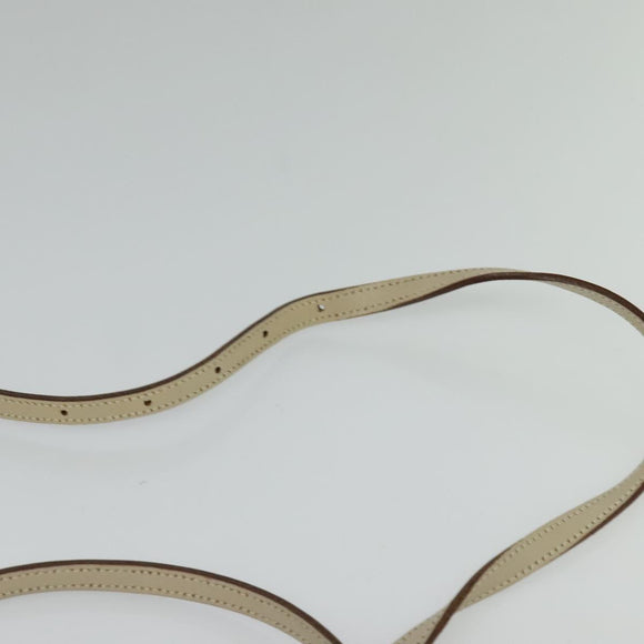 BURBERRY Nova Check Blue Label Shoulder Bag Canvas Beige Silver Auth 118746