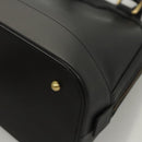 BURBERRY Hand Bag Leather Gold Black Auth 118748-14