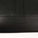 BURBERRY Hand Bag Leather Gold Black Auth 118748-17