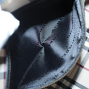 BURBERRY Hand Bag Leather Gold Black Auth 118748-12