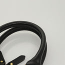 BURBERRY Hand Bag Leather Gold Black Auth 118748-8