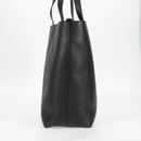 VERSACE Tote Bag Leather 2way Black Gold Auth 118750V-5