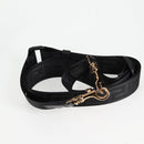 VERSACE Tote Bag Leather 2way Black Gold Auth 118751A-24