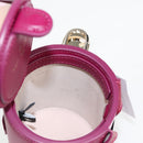 kate spade Soldier Shoulder Bag Leather Purple Gold Auth 118754V-21