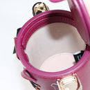 kate spade Soldier Shoulder Bag Leather Purple Gold Auth 118754V-22