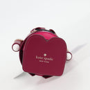kate spade Soldier Shoulder Bag Leather Purple Gold Auth 118754V-6