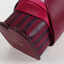 kate spade Soldier Shoulder Bag Leather Purple Gold Auth 118754V-14