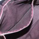 HERMES Fourre Tout PM Tote Bag Canvas Wine Red Auth 118757-11