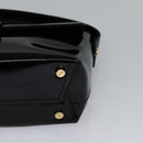 Salvatore Ferragamo Gancini Shoulder Bag Leather Black Gold Auth 118764-14