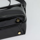 Salvatore Ferragamo Gancini Shoulder Bag Leather Black Gold Auth 118764-16