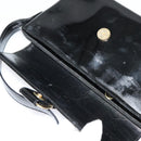 Salvatore Ferragamo Gancini Shoulder Bag Leather Black Gold Auth 118764-10