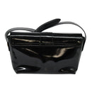 Salvatore Ferragamo Gancini Shoulder Bag Leather Black Gold Auth 118764-2