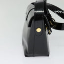 Salvatore Ferragamo Gancini Shoulder Bag Leather Black Gold Auth 118764-3
