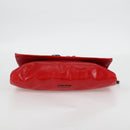 Miu Miu Chain Shoulder Bag Leather Red Auth 118770V-5