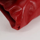 Miu Miu Chain Shoulder Bag Leather Red Auth 118770V-9