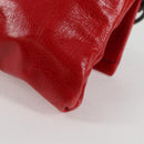 Miu Miu Chain Shoulder Bag Leather Red Auth 118770V-17