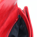 Miu Miu Chain Shoulder Bag Leather Red Auth 118770V-21