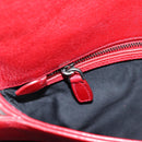 Miu Miu Chain Shoulder Bag Leather Red Auth 118770V-23