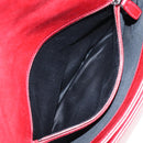 Miu Miu Chain Shoulder Bag Leather Red Auth 118770V-24